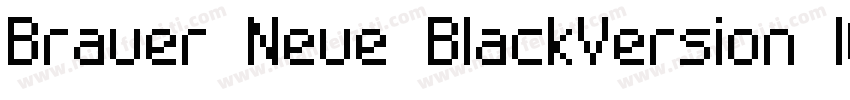 Brauer Neue BlackVersion 1001字体转换